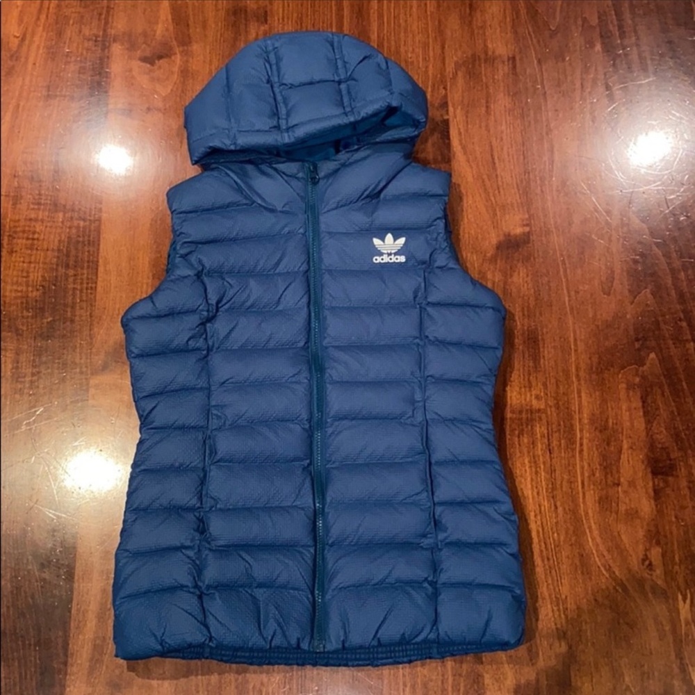 Adidas Puffer Sport Vest Size S Blue/ Teal